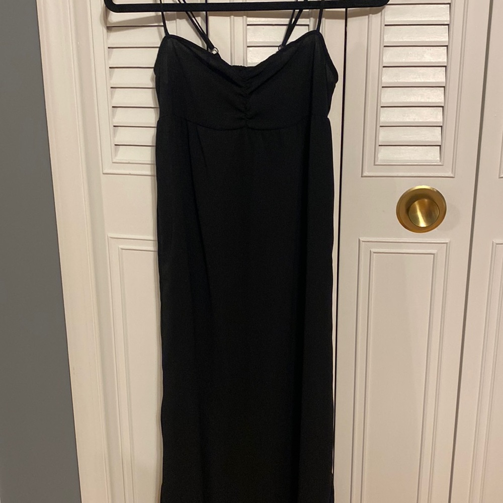 H and m black maxi dress